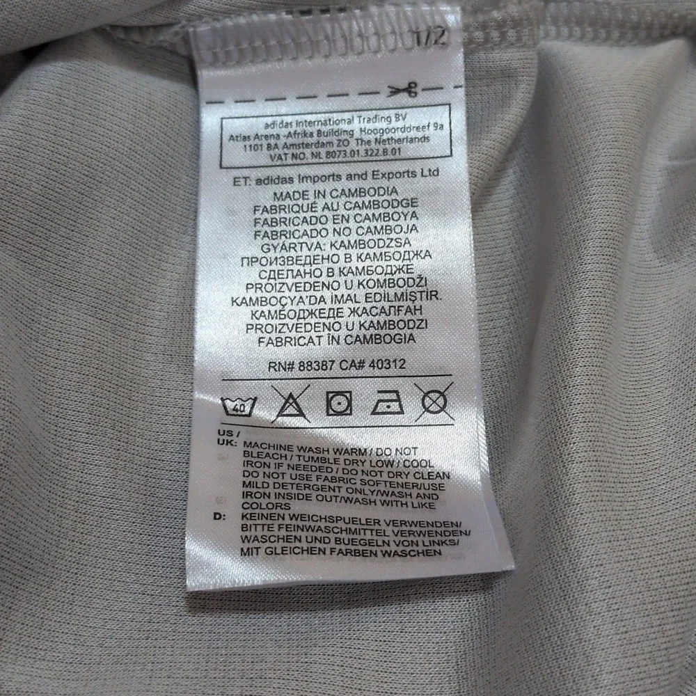 adidas Climalite Men's Gray Short Sleeve Athletic Shirt Size XL